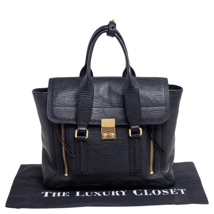 Pre Owned 3.1 Phillip Lim Black Leather Medium Pashli Satchel