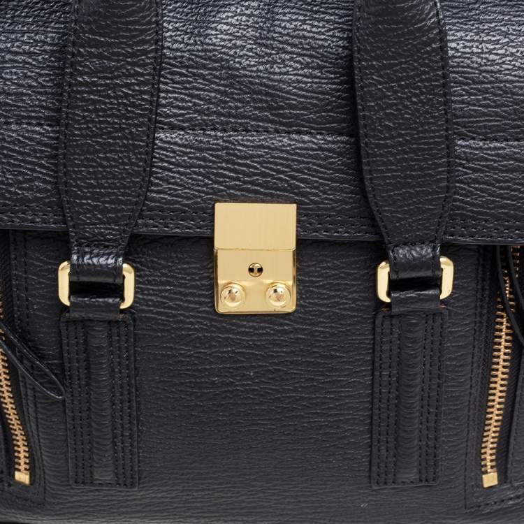 Pre Owned 3.1 Phillip Lim Black Leather Medium Pashli Satchel