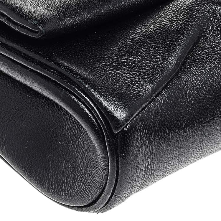 Pre Owned 3.1 Phillip Lim Black Leather Alix Minaudiere Clutch