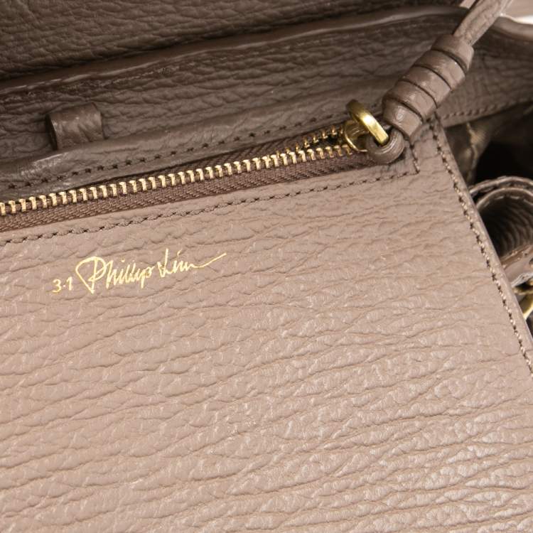 Pre Owned 3.1 Phillip Lim Taupe Leather Mini Pashli Satchel