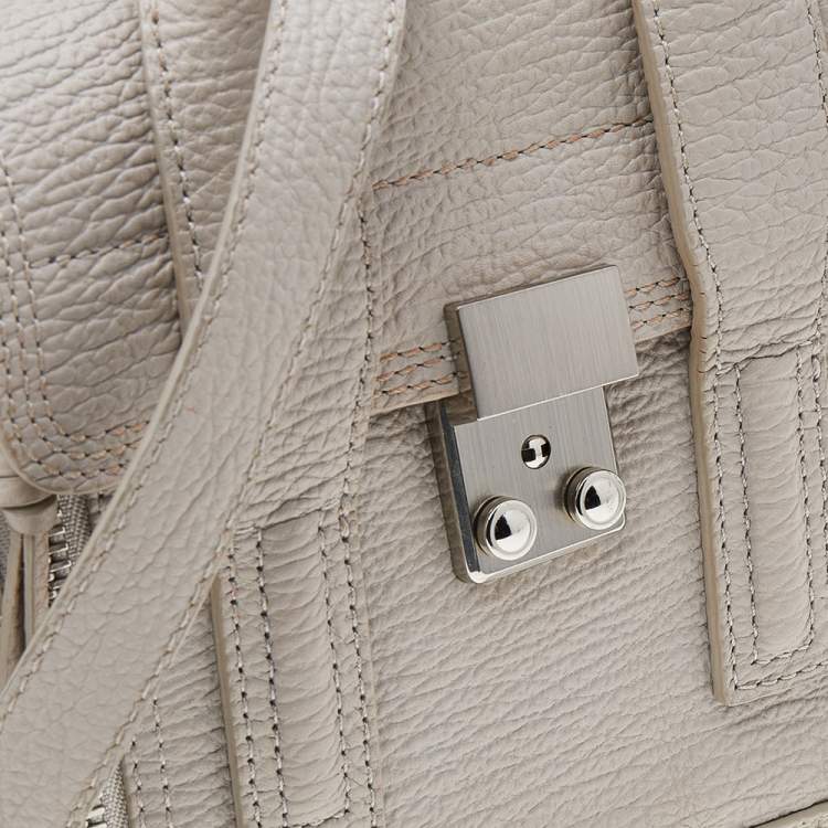 Pre Owned 3.1 Phillip Lim Grey Leather Mini Pashli Satchel