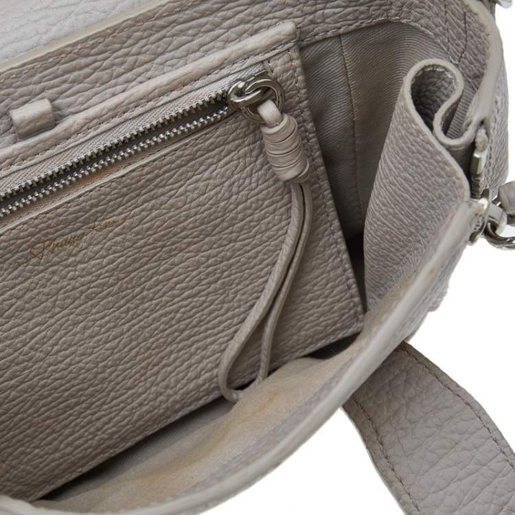 Pre Owned 3.1 Phillip Lim Grey Leather Mini Pashli Satchel