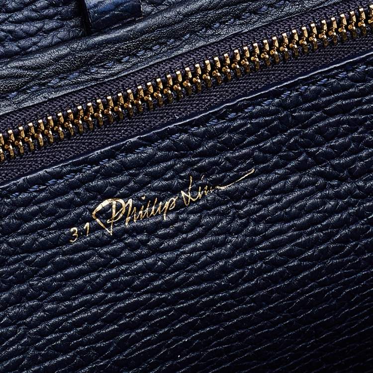 Pre Owned 3.1 Phillip Lim Dark Blue Leather Medium Pashli Satchel