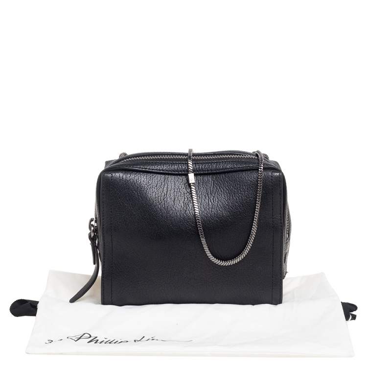 Pre Owned 3.1 Phillip Lim Black Leather Soleil Mini Crossbody Bag