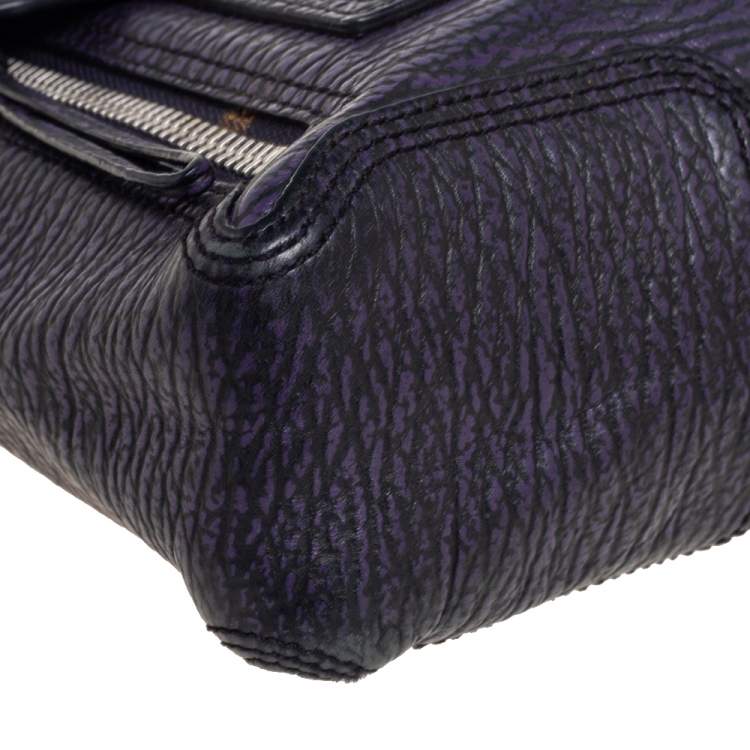 مملوكة مسبقًا 3.1 Phillip Lim Purple/Black Leather Mini Pashli Satchel
