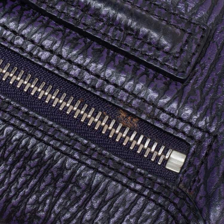 مملوكة مسبقًا 3.1 Phillip Lim Purple/Black Leather Mini Pashli Satchel
