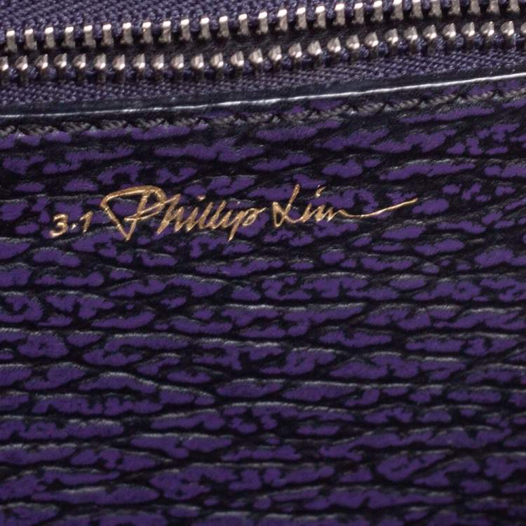 مملوكة مسبقًا 3.1 Phillip Lim Purple/Black Leather Mini Pashli Satchel