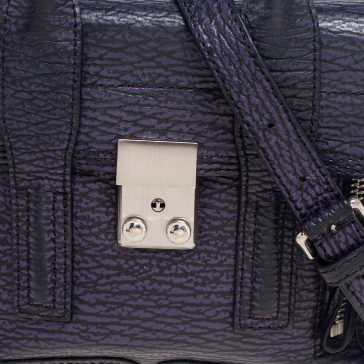 مملوكة مسبقًا 3.1 Phillip Lim Purple/Black Leather Mini Pashli Satchel