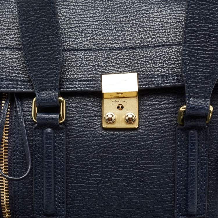 Pre Owned 3.1 Phillip Lim Blue Leather Pashli Medium Satchel
