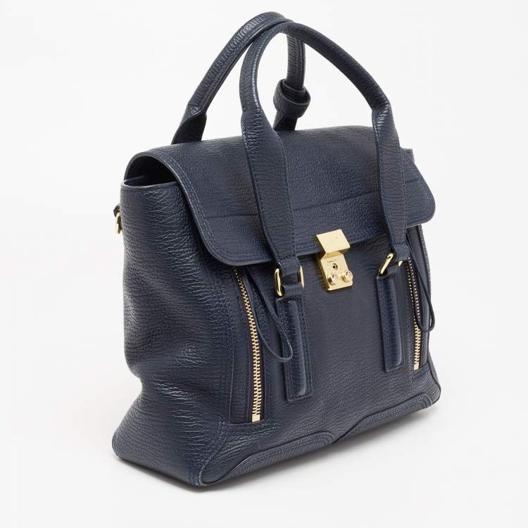 Pre Owned 3.1 Phillip Lim Blue Leather Pashli Medium Satchel
