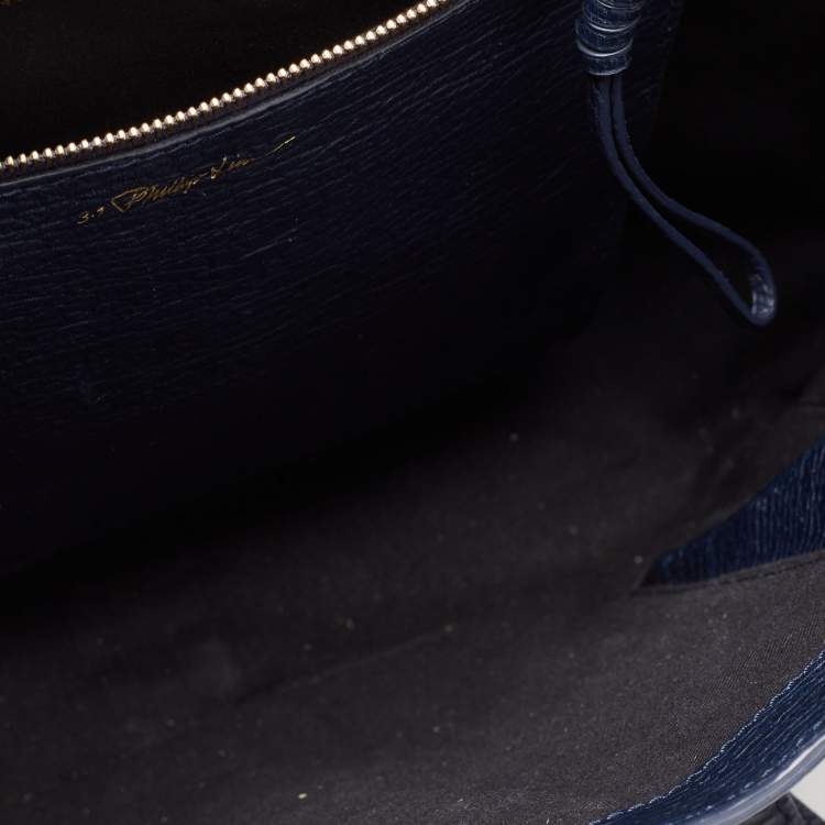 Pre Owned 3.1 Phillip Lim Blue Leather Pashli Medium Satchel
