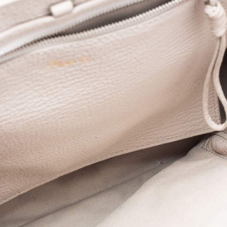 Pre Owned 3.1 Phillip Lim Grey Textured Leather Medium Pashli Satchel