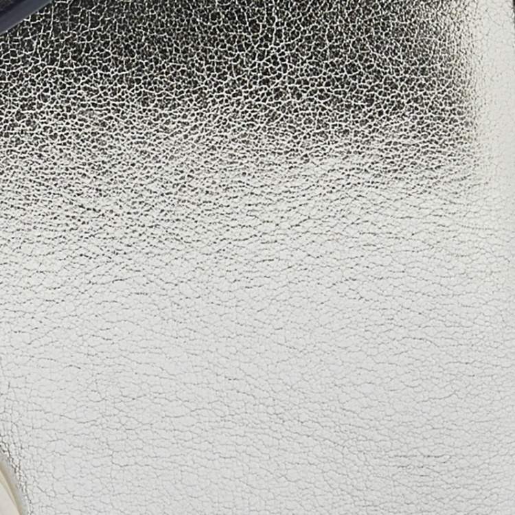 مملوكة مسبقًا 3.1 Phillip Lim Silver/Dark Blue Leather Mini Alix Flap Crossbody Bag