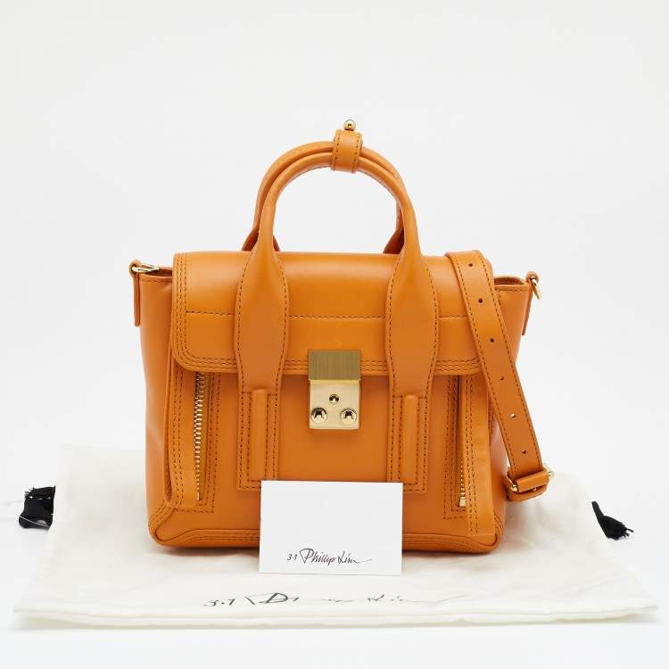 Pre Owned 3.1 Phillip Lim Mustard Yellow Leather Mini Pashli Satchel