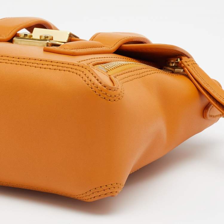 Pre Owned 3.1 Phillip Lim Mustard Yellow Leather Mini Pashli Satchel