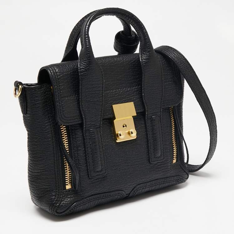 Pre Owned 3.1 Phillip Lim Black Leather Mini Pashli Satchel