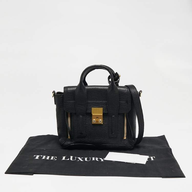 Pre Owned 3.1 Phillip Lim Black Leather Mini Pashli Satchel