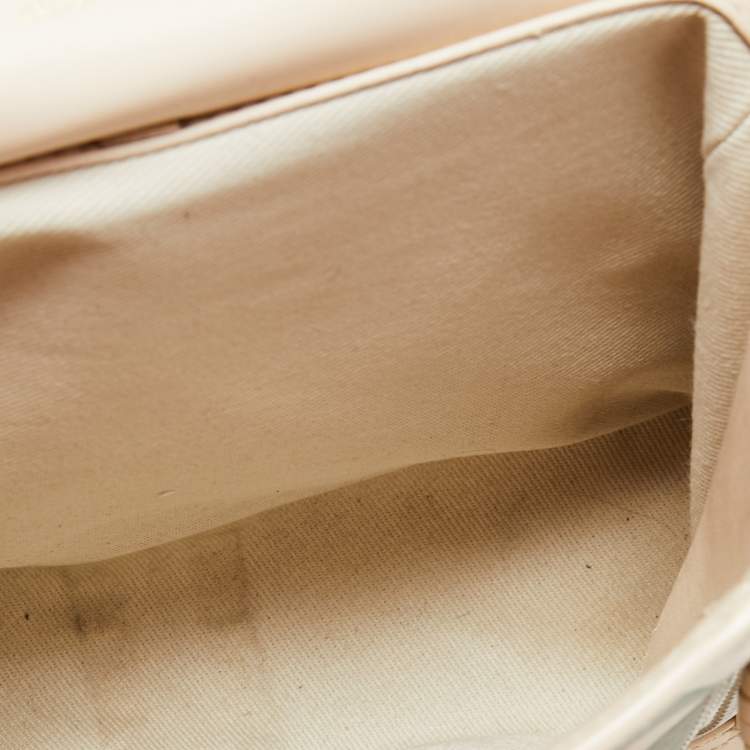 Pre Owned 3.1 Phillip Lim Beige/Green Leather Mini Pashli Satchel