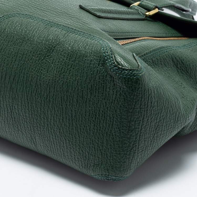 Pre Owned 3.1 Phillip Lim Olive Green Leather Large Pashli Satchel