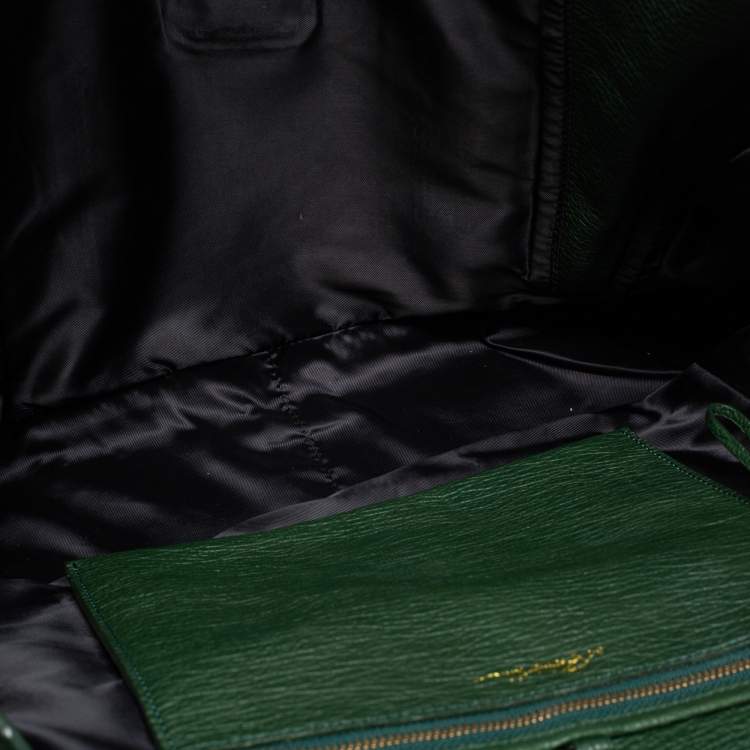 Pre Owned 3.1 Phillip Lim Olive Green Leather Large Pashli Satchel