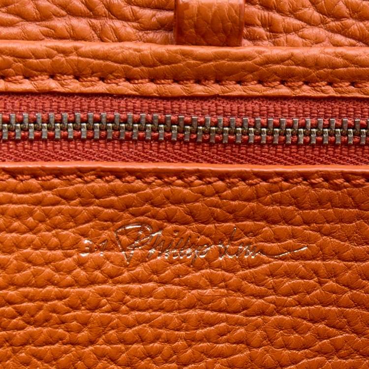 Pre Owned 3.1 Phillip Lim Orange Leather Mini Pashli Satchel