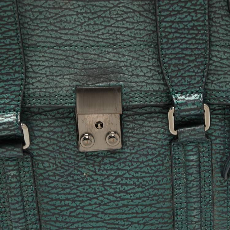 Pre Owned 3.1 Phillip Lim Dark Green Leather Pashli Medium Satchel