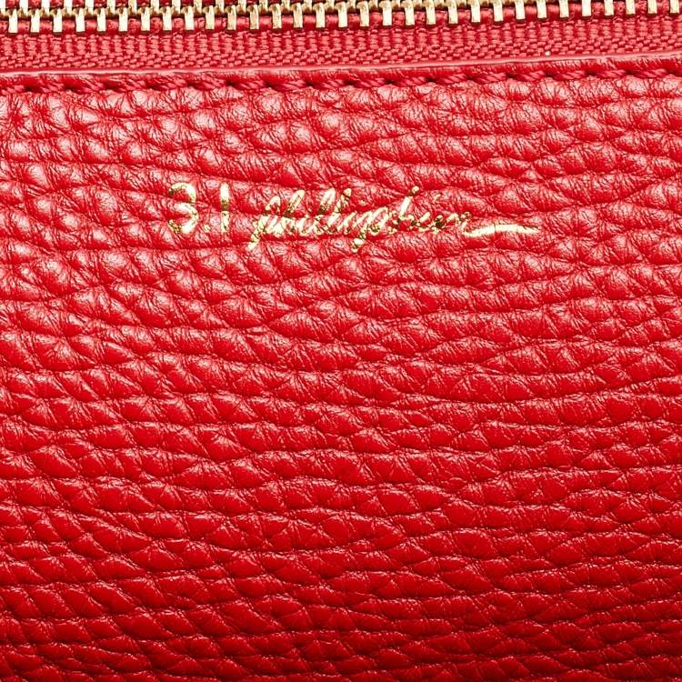 Pre Owned 3.1 Phillip Lim Red Leather Pashli Large Satchel