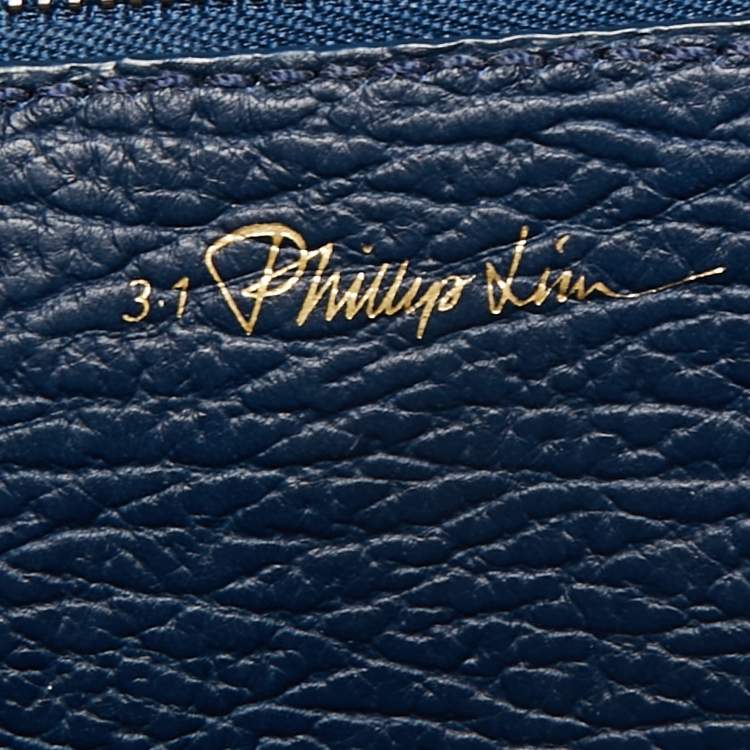 Pre Owned 3.1 Phillip Lim Blue Leather Mini Pashli Satchel