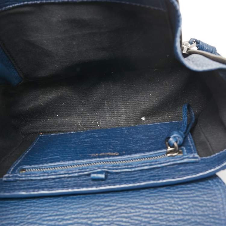 Pre Owned 3.1 Phillip Lim Blue Leather Mini Pashli Satchel