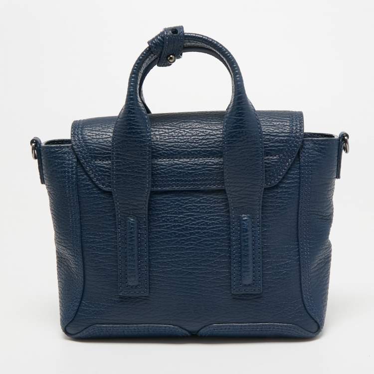 Pre Owned 3.1 Phillip Lim Blue Leather Mini Pashli Satchel