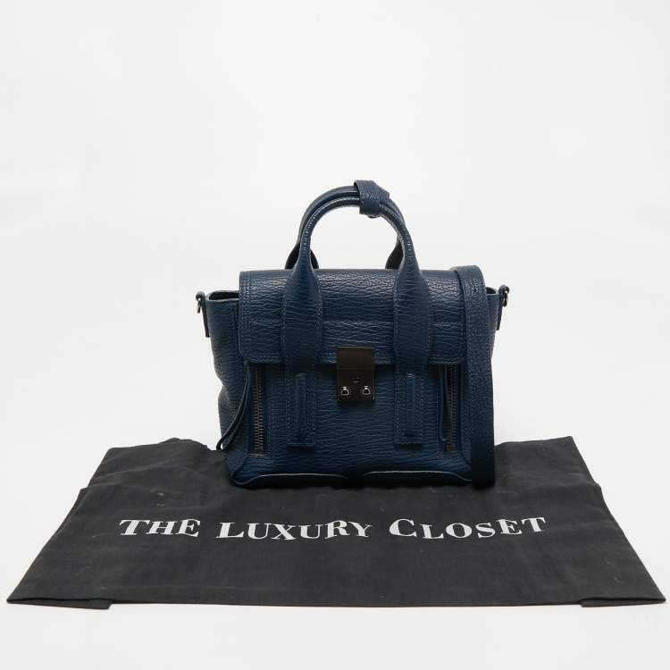 Pre Owned 3.1 Phillip Lim Blue Leather Mini Pashli Satchel