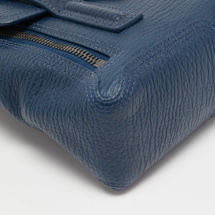 Pre Owned 3.1 Phillip Lim Blue Leather Mini Pashli Satchel