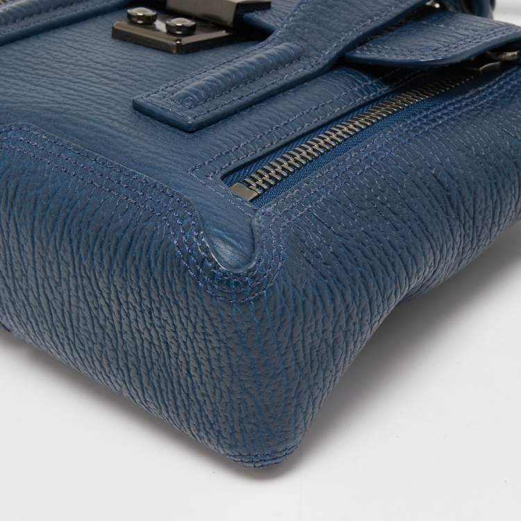 Pre Owned 3.1 Phillip Lim Blue Leather Mini Pashli Satchel