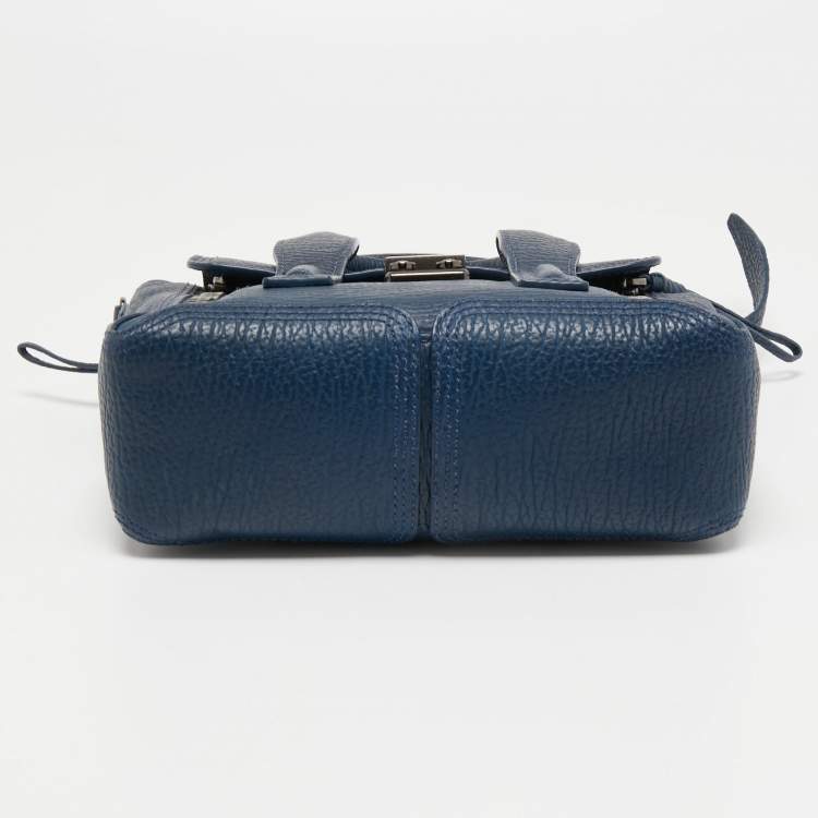 Pre Owned 3.1 Phillip Lim Blue Leather Mini Pashli Satchel