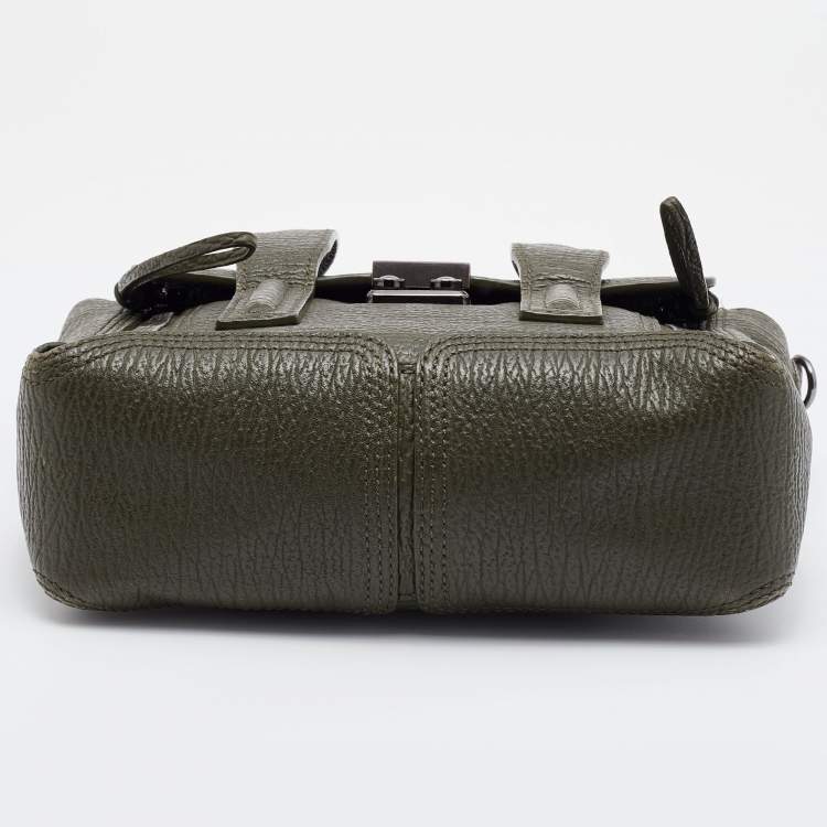 Pre Owned 3.1 Phillip Lim Green Leather Mini Pashli Satchel