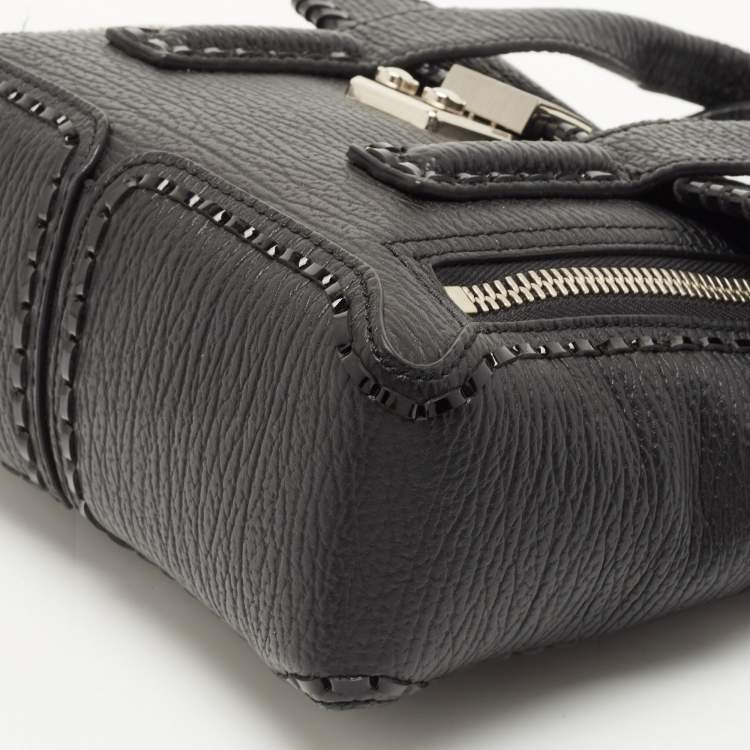 Pre Owned 3.1 Phillip Lim Black Leather Mini Whipstitch Pashli Satchel