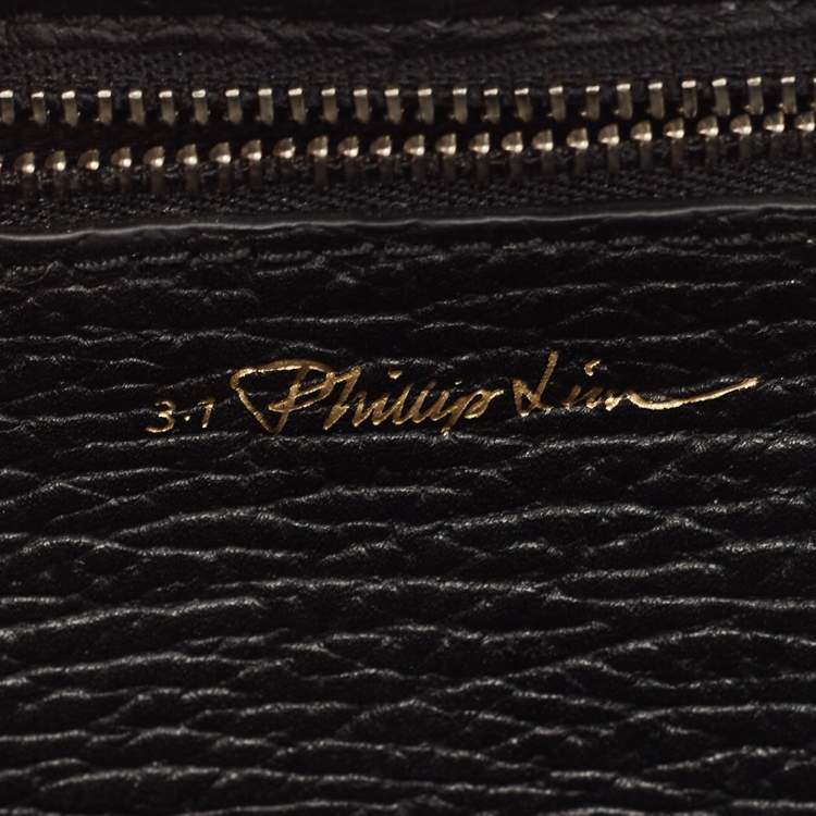 Pre Owned 3.1 Phillip Lim Black Leather Mini Whipstitch Pashli Satchel