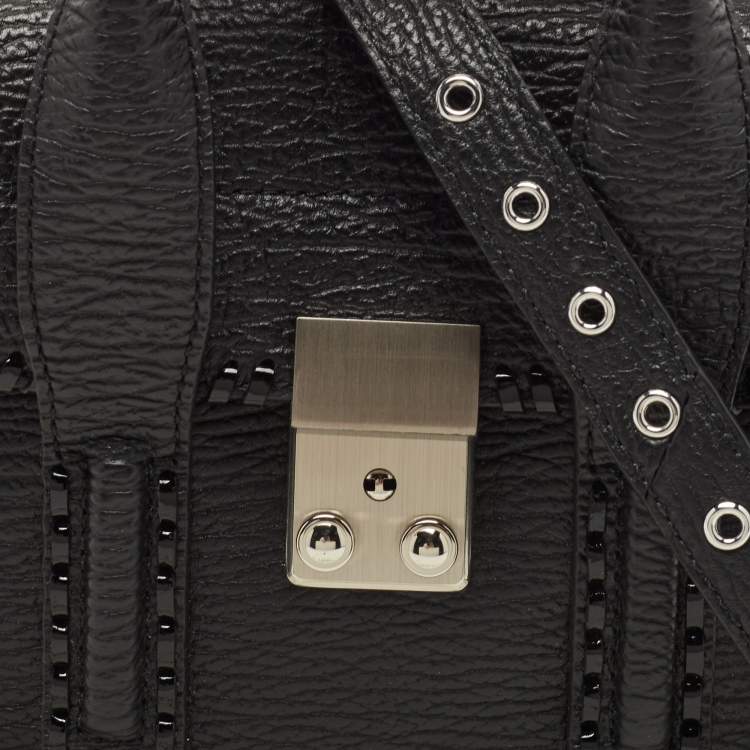Pre Owned 3.1 Phillip Lim Black Leather Mini Whipstitch Pashli Satchel