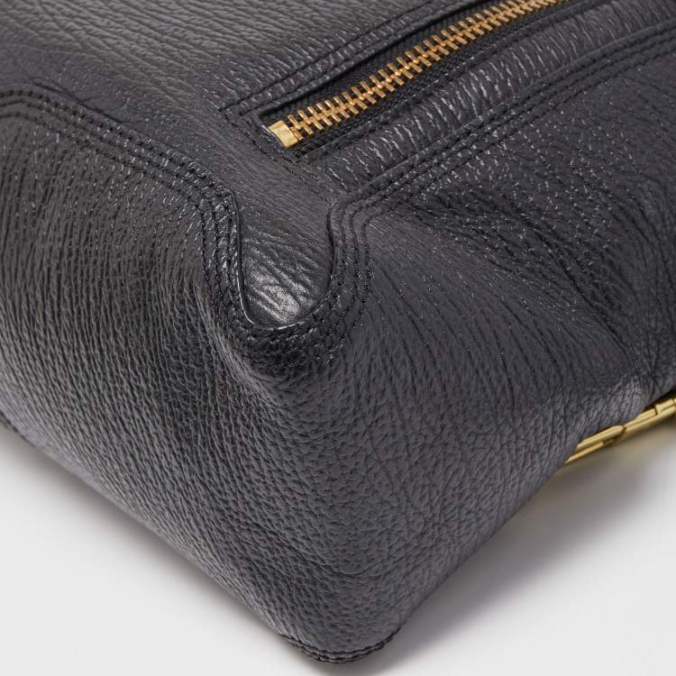 Pre Owned 3.1 Phillip Lim Black Textured Leather Pashli Backpack
