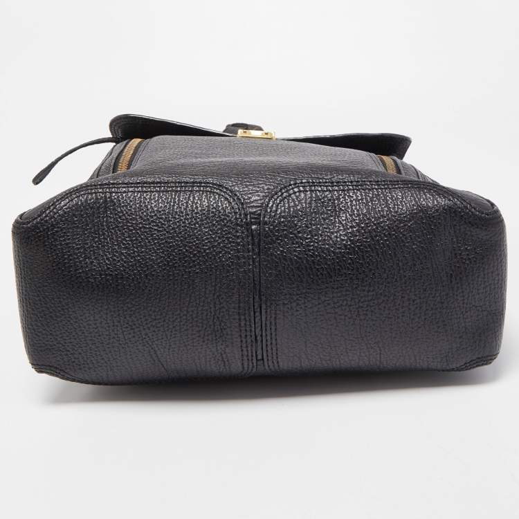 Pre Owned 3.1 Phillip Lim Black Textured Leather Pashli Backpack