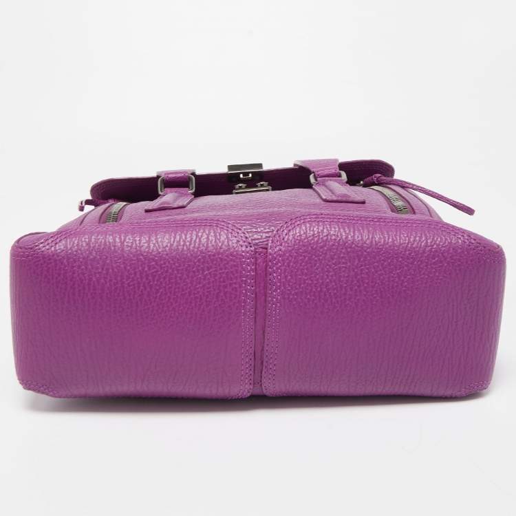 Pre Owned 3.1 Phillip Lim Purple Leather Pashli Medium Satchel