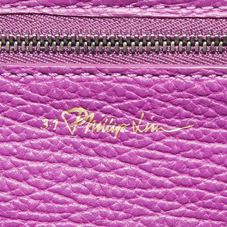 Pre Owned 3.1 Phillip Lim Purple Leather Pashli Medium Satchel