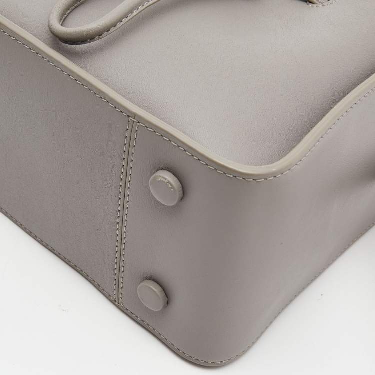 Pre Owned 3.1 Phillip Lim Grey Leather Mini Soleil Bucket Bag