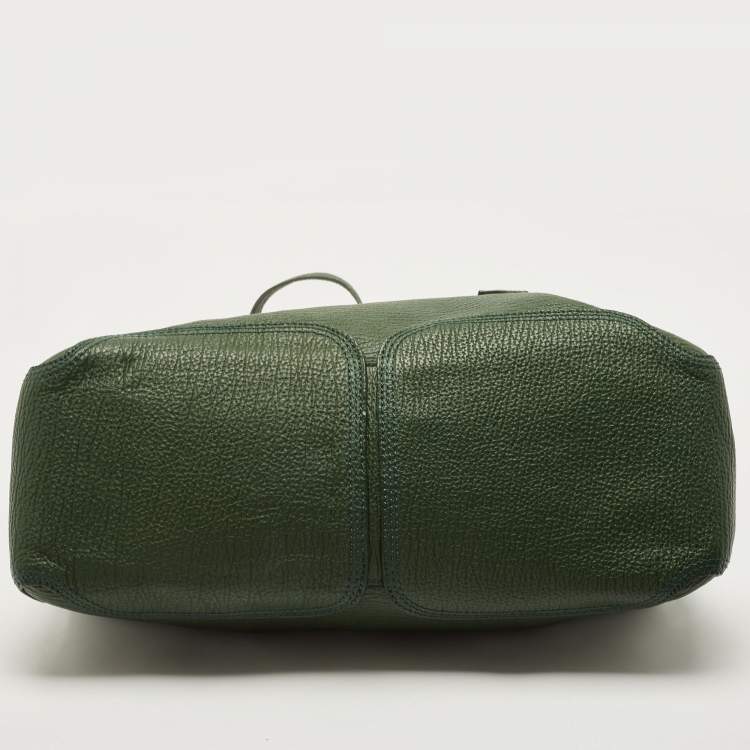 Pre Owned 3.1 Phillip Lim Green Leather Large Pashli Tote
