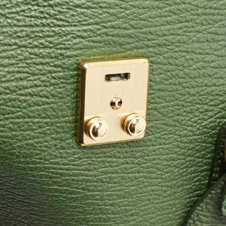 Pre Owned 3.1 Phillip Lim Green Leather Large Pashli Tote
