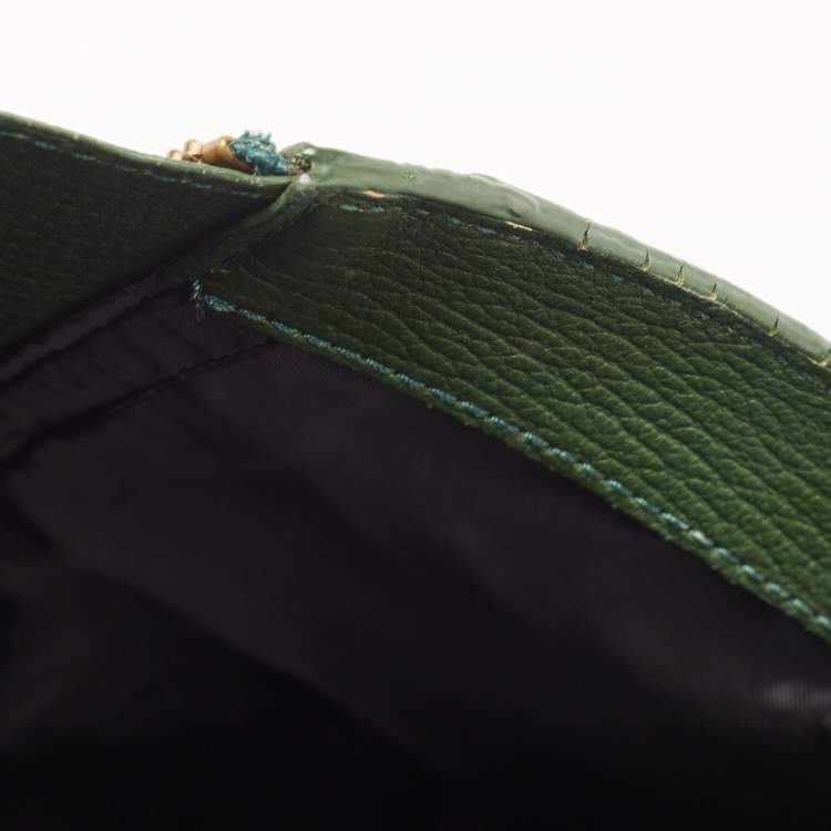 Pre Owned 3.1 Phillip Lim Green Leather Large Pashli Tote