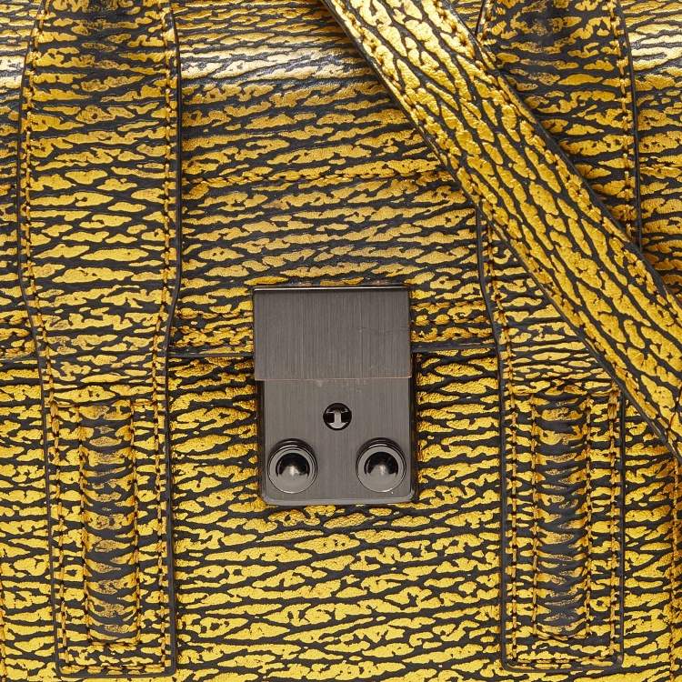 Pre Owned 3.1 Phillip Lim Gold Leather Mini Pashli Satchel