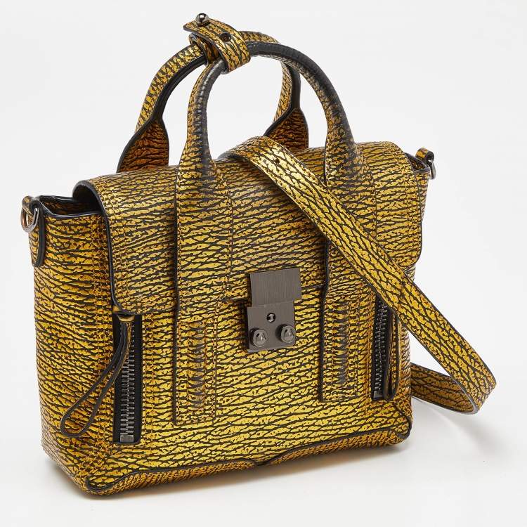 Pre Owned 3.1 Phillip Lim Gold Leather Mini Pashli Satchel