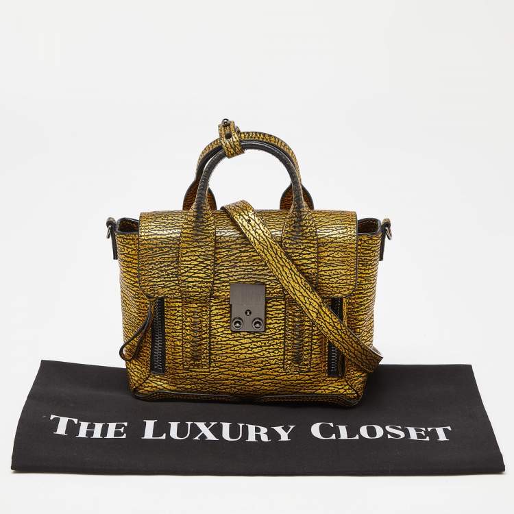 Pre Owned 3.1 Phillip Lim Gold Leather Mini Pashli Satchel