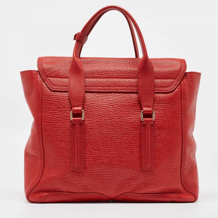 Pre Owned 3.1 Phillip Lim Red Leather Large Pashli Satchel